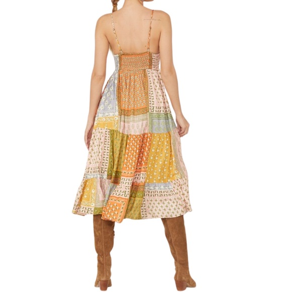 Jen's Pirate Booty Women's Wild Side Patchwork Midi Dress - Picture 2 of 9